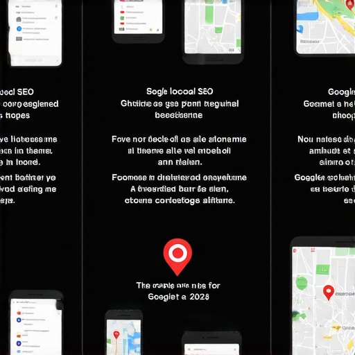 Infographic illustrating local SEO steps for Google Maps ranking in 2024.