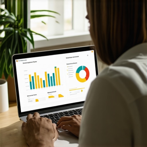 Person analyzing local SEO data on a laptop to improve Google Maps rankings