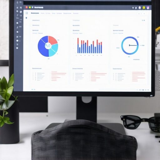 Managing Map SEO Tools for Long-Term Success Person analyzing local SEO data on a computer to maintain map rankings.