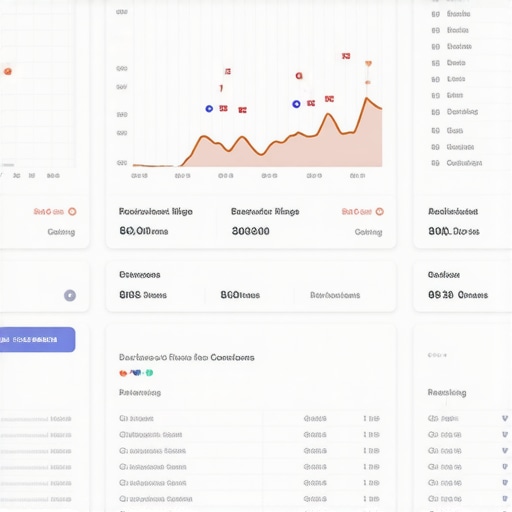 Map Optimization Dashboard Screenshot of a map SEO platform displaying business rankings and analytics