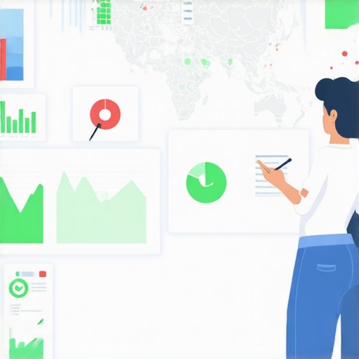 Deep Dive into Map SEO Analytics Person analyzing advanced map optimization and SEO data dashboards