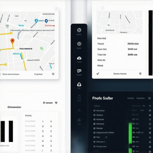 Map Rankings Dashboard Dashboard displaying local map rankings and analytics for SEO