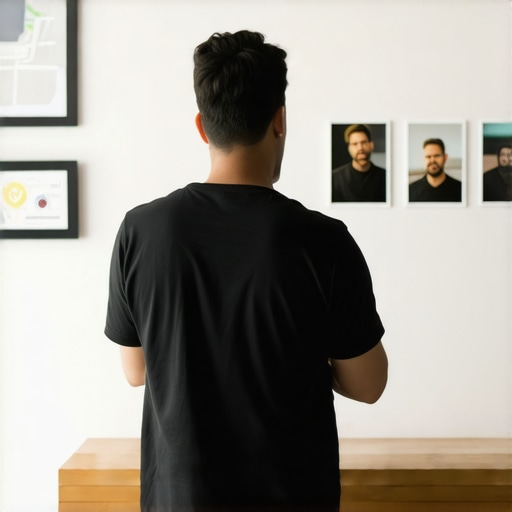 Business owner editing local map listing with updated photos and details