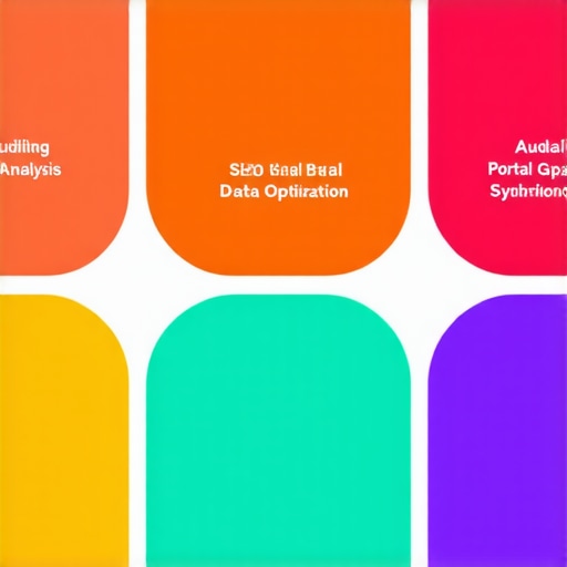 Visual representation of four key steps in local map SEO optimization process.